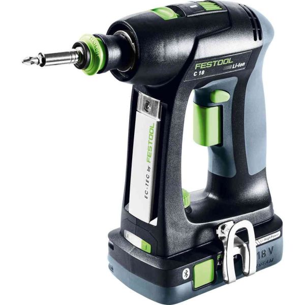 Skruemaskine Festool C 18 HPC 4,0 I-Plus med batteri og oplader 