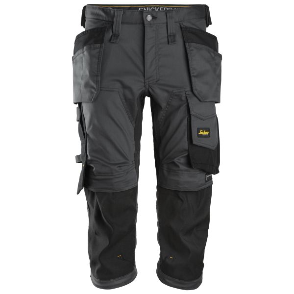 Piratbukser Snickers Workwear 6142 AllroundWork grå, sort Grå, sort C52