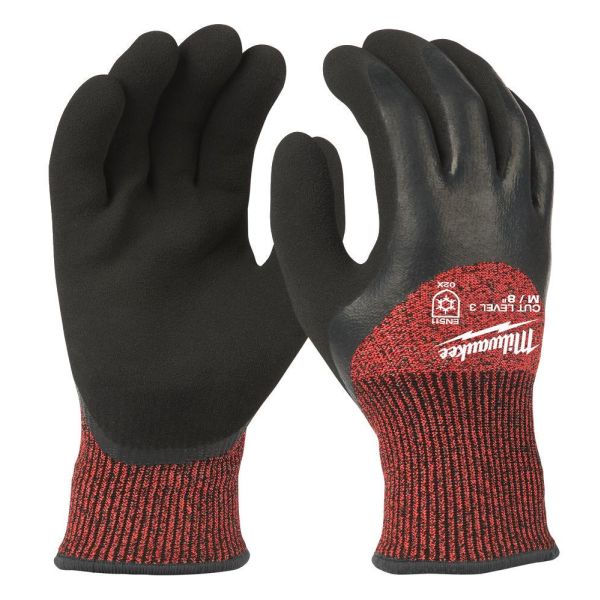 Talvikäsine Milwaukee 3/C lämpimästi vuorattu, lateksikäsine, CL3/C 1 kpl S/7