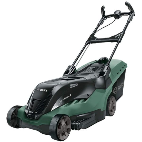 Plæneklipper Bosch DIY Advanced Rotak 36-750 med batteri og oplader 