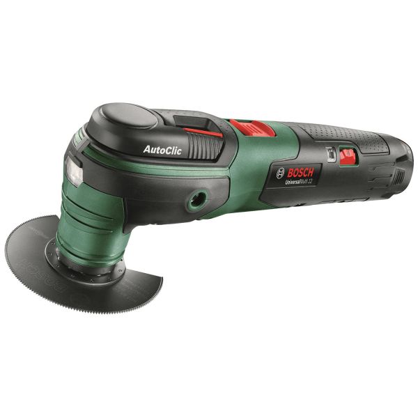 Multitool Bosch DIY Universal Multi 12 med batteri og oplader 