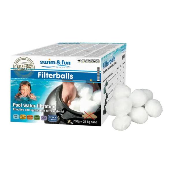 Suodatinpallot Swim & Fun Filterballs monivaiheinen, 700 g 