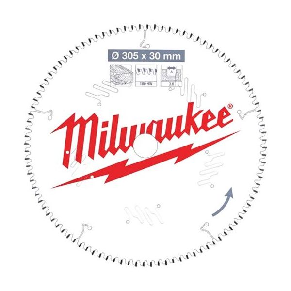 Sahanterä Milwaukee CSB MS W 305x3x30 mm, 100T 