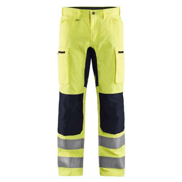 Synlighetsbukse Blåkläder 158518113399C60 med stretch, varselgul/svart Str. C60