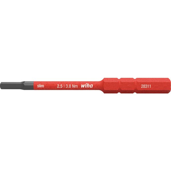 Bits Wiha slimBit 37226 sexkant, 75 mm, 1000 V 