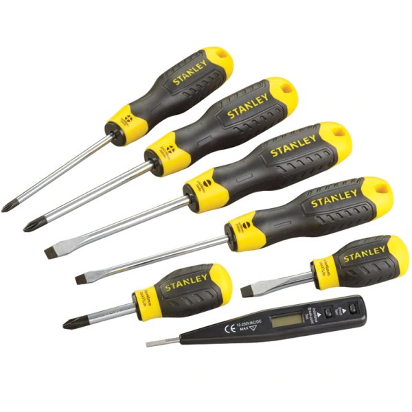 Skruvmejselsats STANLEY 0-65-009 Cushion Grip 6 st 
