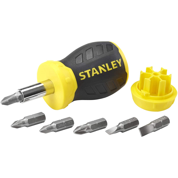 Skruetrækker STANLEY 0-66-357 med bits, uden skraldefunktion 