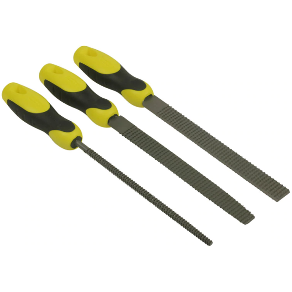 Fil kit STANLEY 0-22-477 flad, halvrund, 3 stykker 