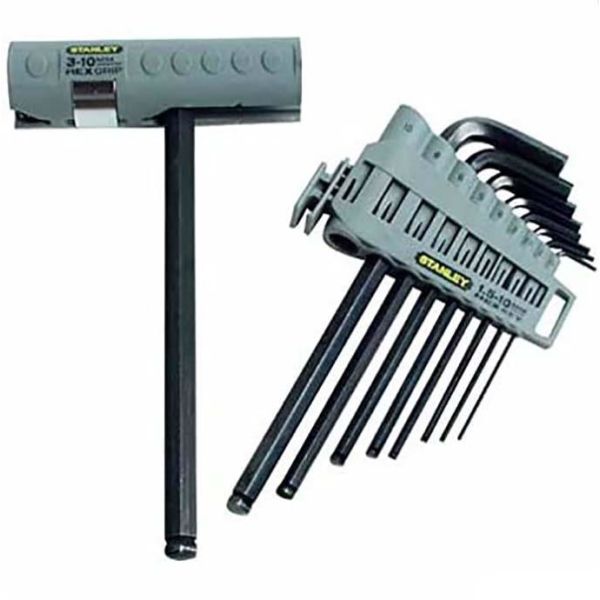 Unbrakonøglesæt STANLEY 0-89-904 9 stk., 1,5-10 mm, + T-håndtag 