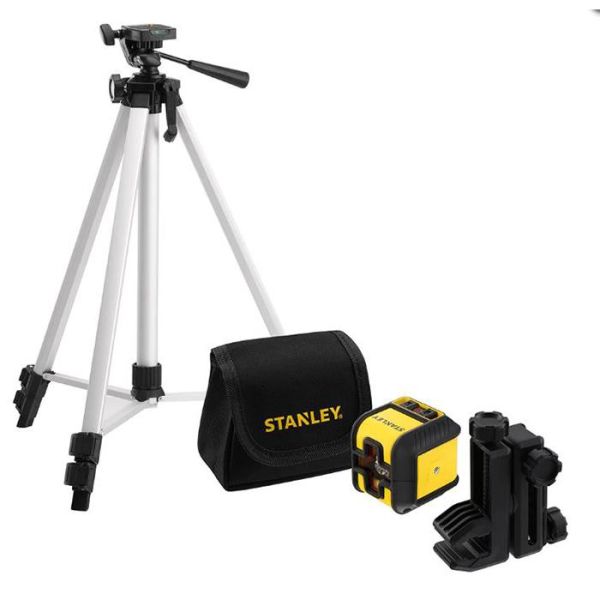 Krydslinjelaserpakke STANLEY Cubix Set Med grøn laser, stativ og taske 