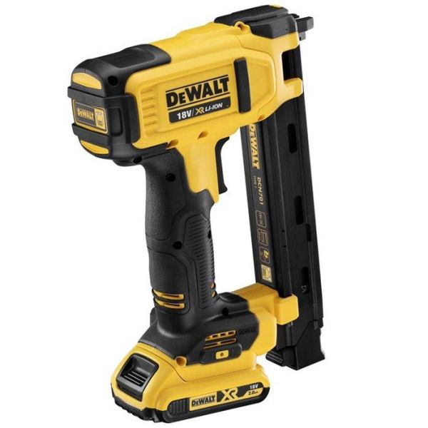 Klammepistol Dewalt DCN701D2-QW med batteri og oplader 