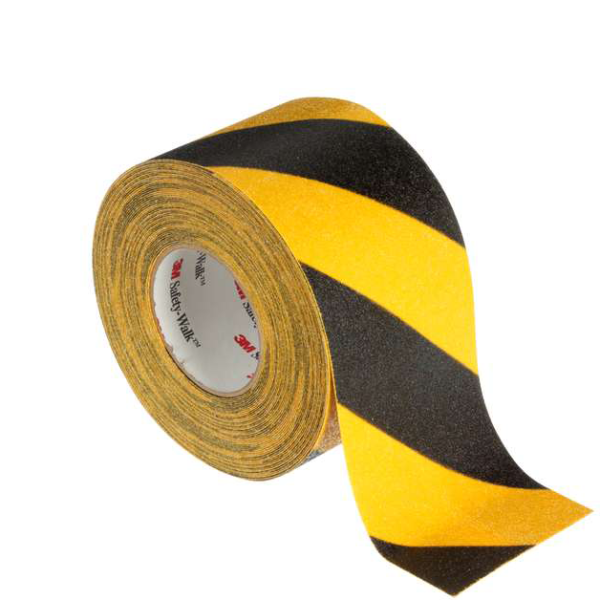 Skridsikker tape 3M Safety-Walk 613 Sort/gul 51 mm x 18,3 m