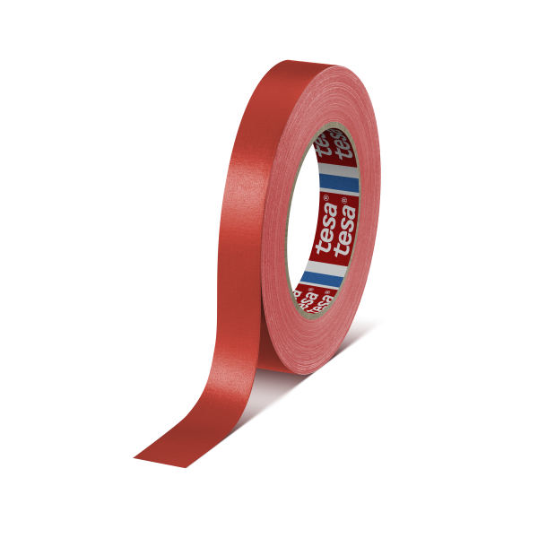 Gaffateip Tesa 4651  rød, 25 m x 19 mm