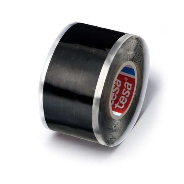 Gaffatape Tesa 4600 silikone, sort, 10 m x 50 mm 