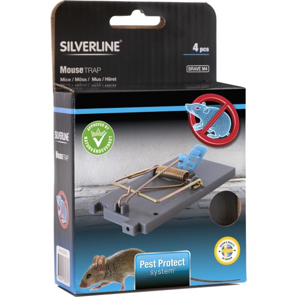 Musefælde Silverline Brave 4-pak 