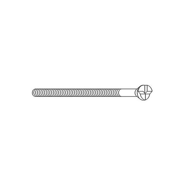 Envejs skrue ASSA 464588100011 blank krom Længde: 75 mm