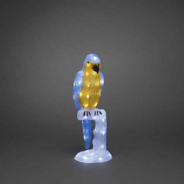 Koristevalaisin Konstsmide Papegoja 48 lamppua, 50 cm 