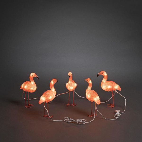 Koristevalaisin Konstsmide Flamingo 24 V, 5 kpl 