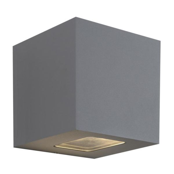 Væglampe Hide-a-Lite Cube XL II 3000K, 1890 lm, 80°, 25W, IP65 Grå