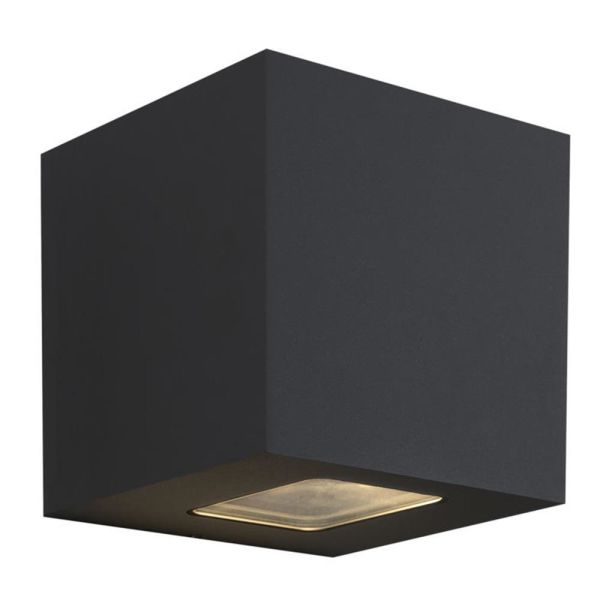 Veggarmatur Hide-a-Lite Cube XL II 3000 K, 1890 lm, 80°, 25 W, IP65 Antrasitt