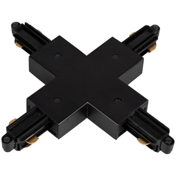 X-tilkobling Hide-a-Lite LiteTrac 1-faset, svart 