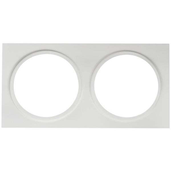 Dekorramme Hide-a-Lite 7470046 Ø 85 mm, hvit II: for 2 armaturer