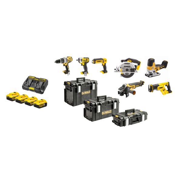 Værktøjspakke Dewalt DCK820P4-QW  