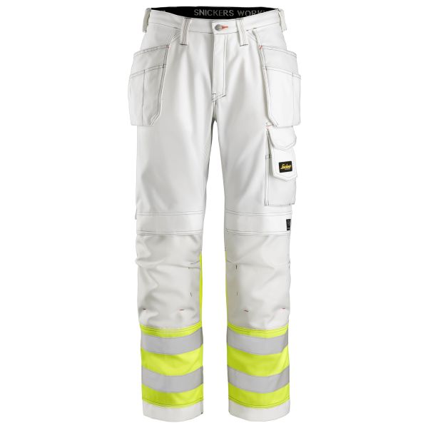 Malerbukser Snickers Workwear 3234 Hvid/meddelelse, gul D84