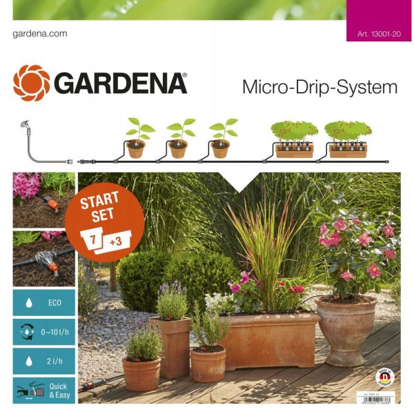 Startpakke Gardena Micro-Drip-System M, for blomsterpotter 