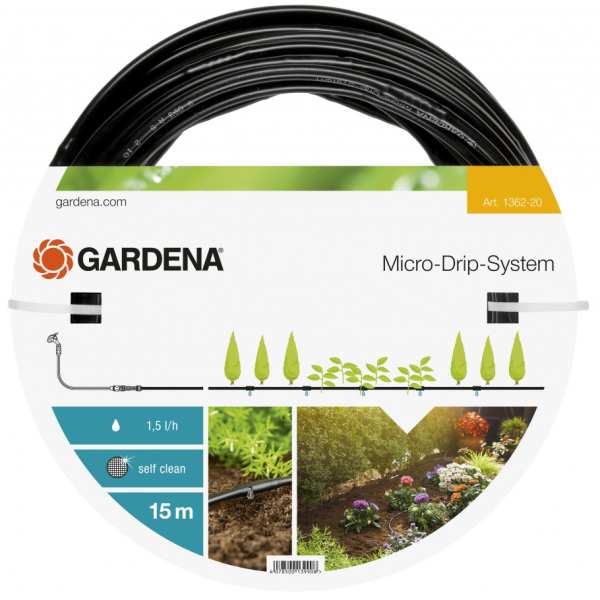 Dråpeslange Gardena Micro-Drip-System uten koblinger 
