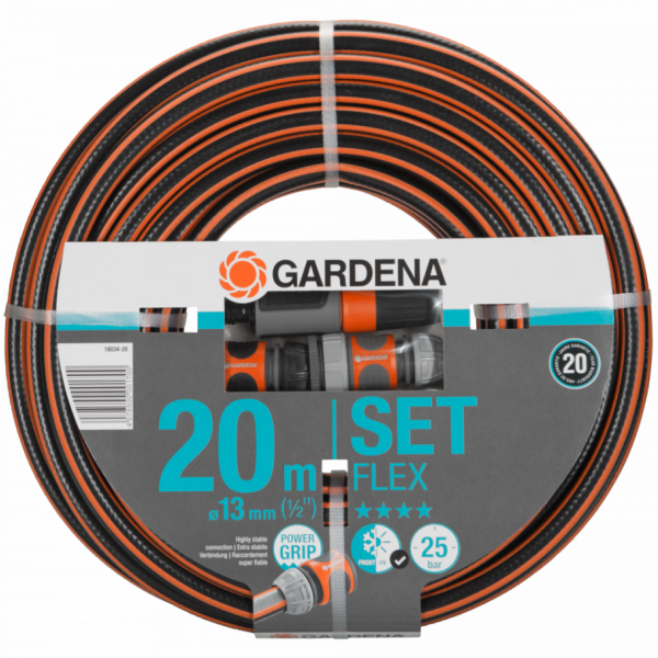 Slangesæt Gardena Comfort FLEX 20 m, 1/2" 