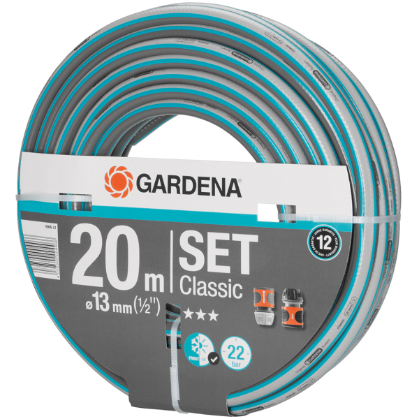 Slangesæt Gardena Classic 20 m, 1/2" 
