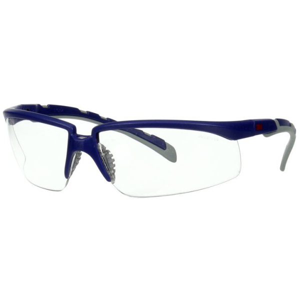 Vernebriller 3M Solus 2000  Blå/grå brillestang, klar linse