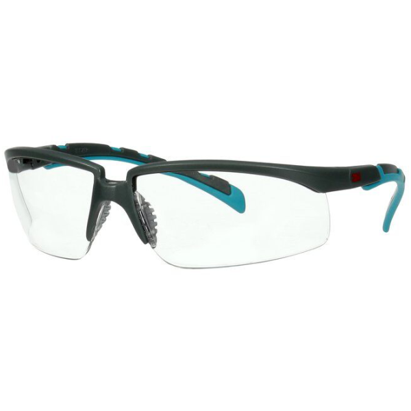Vernebriller 3M Solus 2000  Grå/blå-grønn brillestang, klar linse