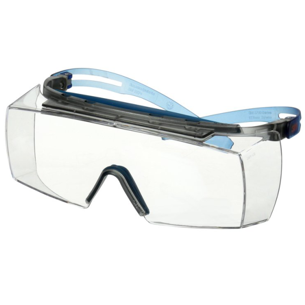 Vernebriller 3M Secure fit 3700  Blå brillestang, klar linse