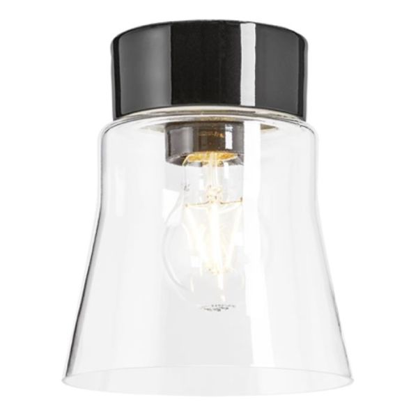 Takarmatur Ifö Electric Open Anna svart, IP21 Klar