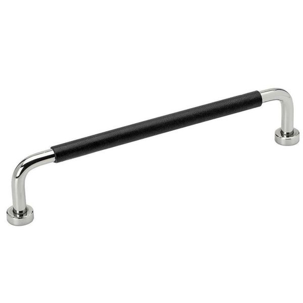 Håndtag Gustavsberg H8 160 c/c, chrom Læder fejet