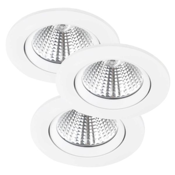 Kohdevalaisin Nordlux FREMONT 47580101 LED, 3 kpl, asennus rakenteen sisään, IP23 valkoinen