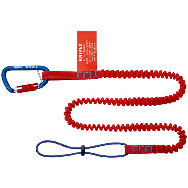 Kiinnityshihna Knipex 00 50 05 T BK ja karbiinihaka 