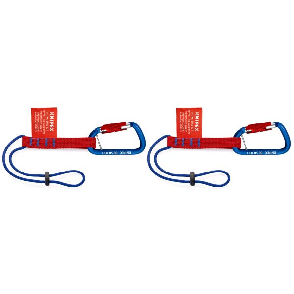 Adapter løkke Knipex 00 50 06 T BK Med karabinhage, 2-pak 