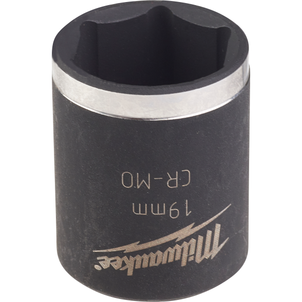 Krafttoppe Milwaukee Shockwave Impact Duty 3/8" montering, kort 19 mm