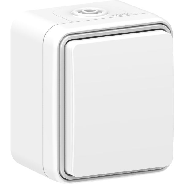 Stikkontakt Gelia Connect 2 Home utenpåliggende, jordet, kapslet 1-veis