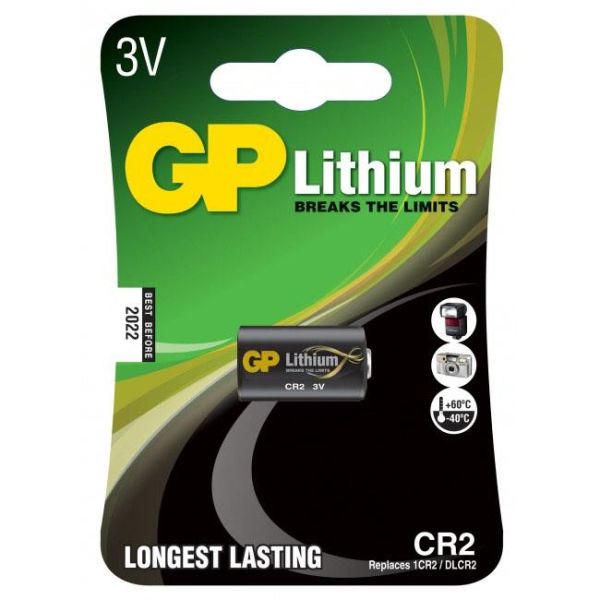 Erikoisparisto GP Batteries CR 2-C1 litium, 3 V 