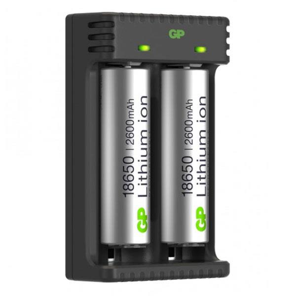 Batteriladdare GP Batteries 18650 Li-ion 2 kanaler