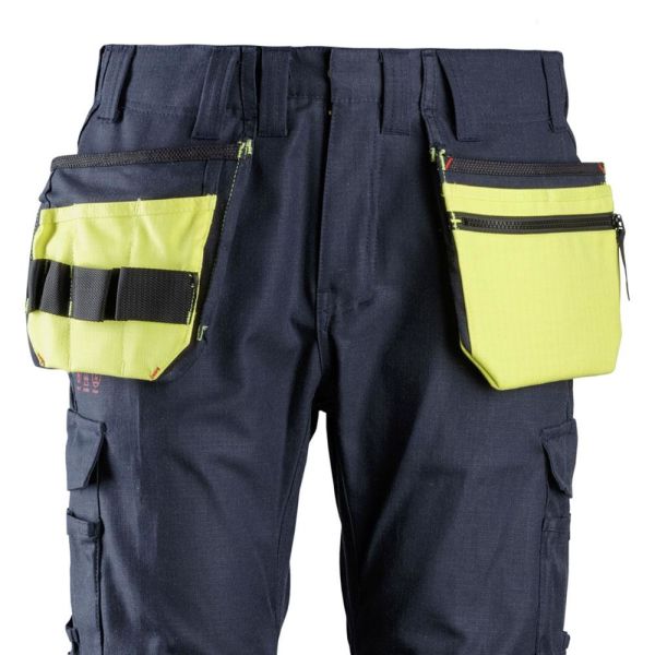 Riipputaskut Snickers Workwear 9783 ProtecWork huomiotakki, keltainen Kiinnitetään ompelemalla
