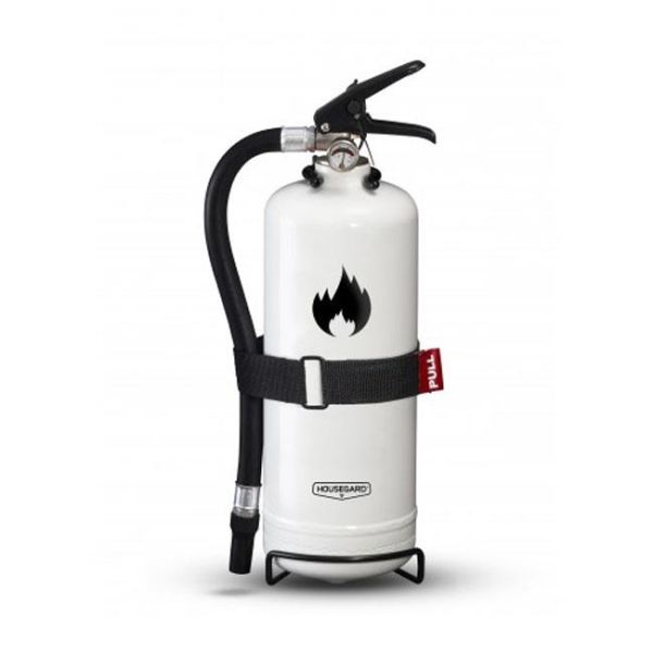 Brandsläckare Housegard PE2TGH pulver, 2 kg, design för hemmet Vit
