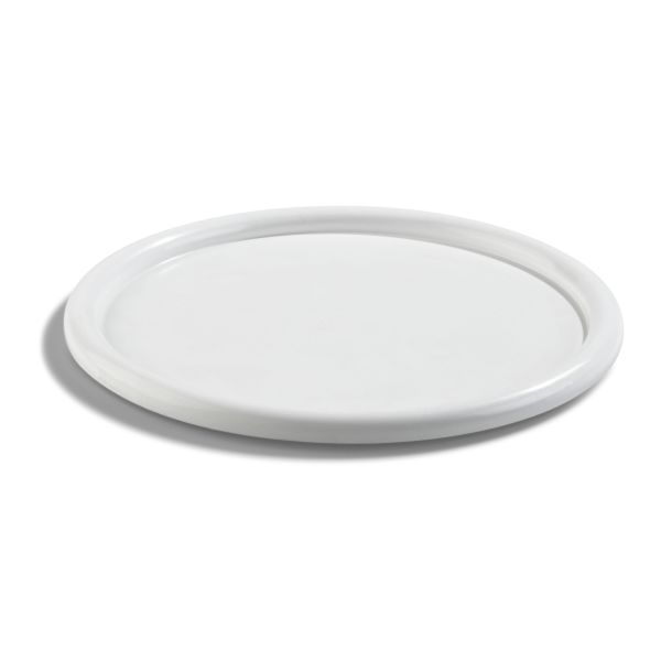 Låg Nordiska Plast 6120-0100 hvid, til 12-liters spand 