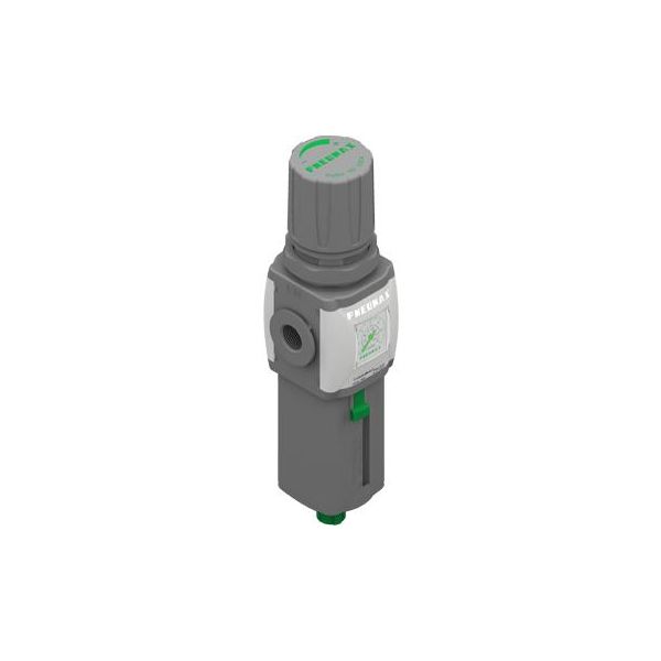 Filterregulator Pneumax N171BEMBD med inbyggd manometer, 1/4", 12 bar 