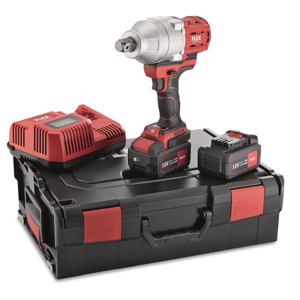 Slagnøgle Flex IW3/4" 18.0-EC med batteri og oplader 