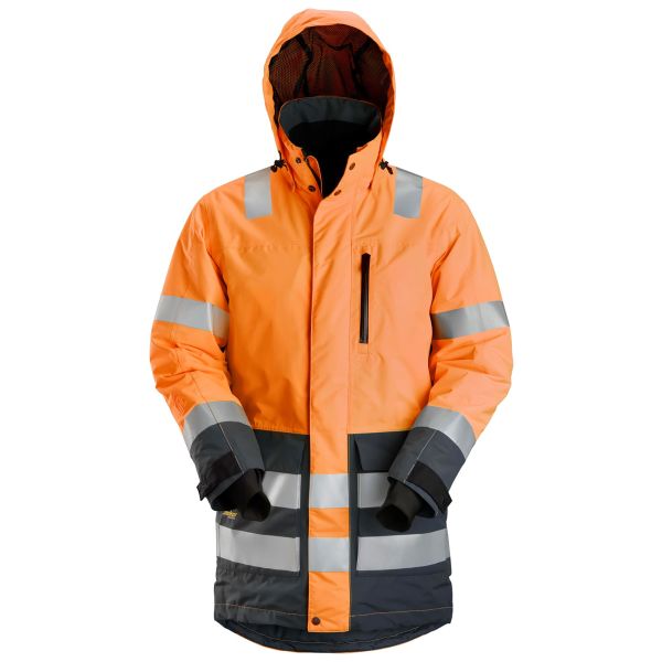 Hi-vis jakke Snickers Workwear 1830 AllroundWork Hi-vise, orange, vandtæt Hi-Vis, Orange XS